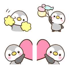 [LINE絵文字] チビかわ♡ペンギン絵文字の画像