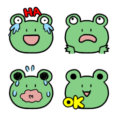 [LINE絵文字] "WA WA"- the happy frog-expressive faceの画像