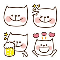 [LINE絵文字] ゆるかわ♡ねこ絵文字の画像