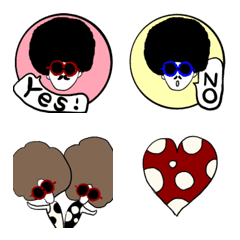 I am アフロの絵文字メイン画像