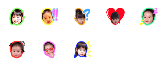 [LINE絵文字]EMIRI and ERENA emojiの画像一覧