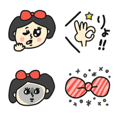 [LINE絵文字] キラキラしたい女の子の絵文字♡pocaママの画像