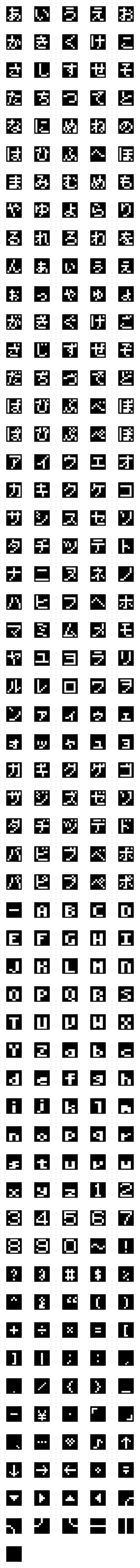 Line絵文字 レトロ ドット文字絵文字 Rpgスタンプ連動 276種類 1円