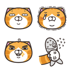 [LINE絵文字] Lan Lan Cat Emoji 1の画像