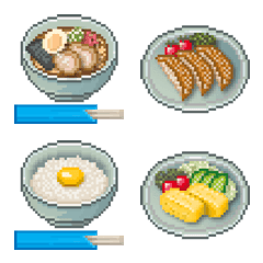 [LINE絵文字] ドット絵文字 (食べ物 1)の画像