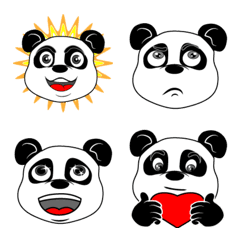 [LINE絵文字] Little pretty pandaの画像