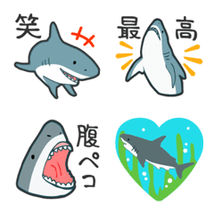 [LINE絵文字] ラクガキ動物園16【サメ1】の画像