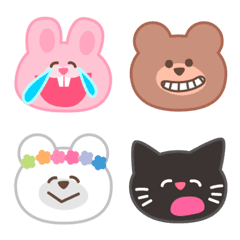 ゆるくてまるくてかわいいどうぶつの絵文字メイン画像