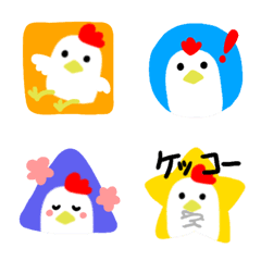 [LINE絵文字] ケッコー！これがチキンの生きる道の画像