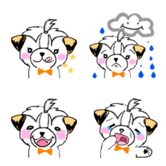 [LINE絵文字] ニコ★犬★絵文字の画像