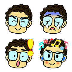 [LINE絵文字] Mori's Facial expressions Emojiの画像
