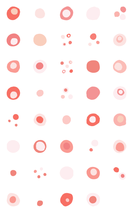 [LINE絵文字]Round Dot. Hello3の画像一覧