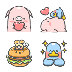 [LINE絵文字] ピンコ＆ルリ Emojiの画像