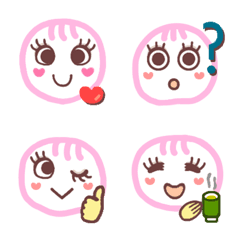 [LINE絵文字] かわいいフェイス絵文字の画像