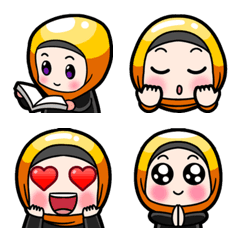 [LINE絵文字] Anisa Hijaber Emojiの画像