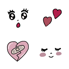 Line絵文字 きらきら瞳の絵文字 40種類 1円