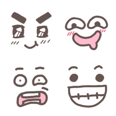 [LINE絵文字] Funny Facesの画像