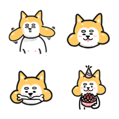 [LINE絵文字] Funny Shiba Inuの画像