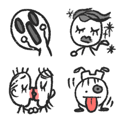 [LINE絵文字] コミック·ドローイング Emojiの画像