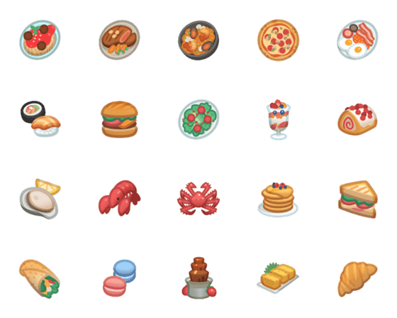 [LINE絵文字]Food - What to eat？の画像一覧
