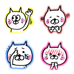 [LINE絵文字] しろねこnoゆかにゃんの画像