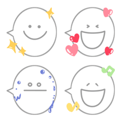 [LINE絵文字] 毎日使える絵文字 吹き出しの画像