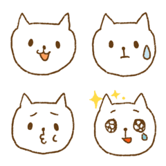 気まぐれシロぷぅ☆えもじの絵文字メイン画像