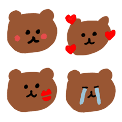 くまちゃんの絵文字の絵文字メイン画像