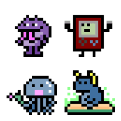 ドット絵 絵文字モンスター Thunder Ver.の絵文字メイン画像