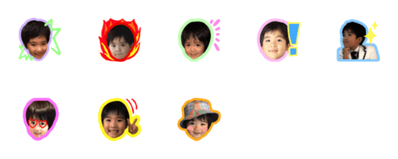 [LINE絵文字]RIKU and RIO emojiの画像一覧