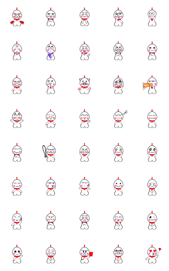 [LINE絵文字]Cloudless day baby stickersの画像一覧