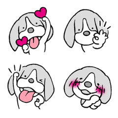 犬絵文字♥スマイル＆ハートの絵文字メイン画像