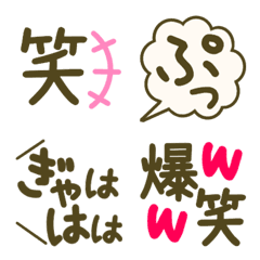 色んな （笑）の絵文字の絵文字メイン画像