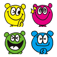 カラフルベアの絵文字の絵文字メイン画像