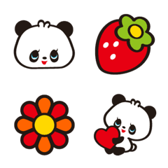 レトロぱんだ絵文字の絵文字メイン画像