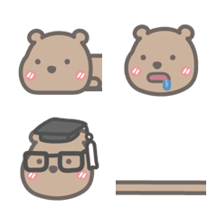 [LINE絵文字] Brown Bear EMOJIの画像