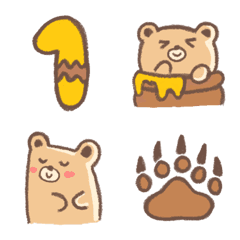 [LINE絵文字] Honey Bear Emojiの画像