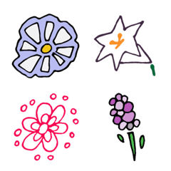 [LINE絵文字] お花絵文字*の画像