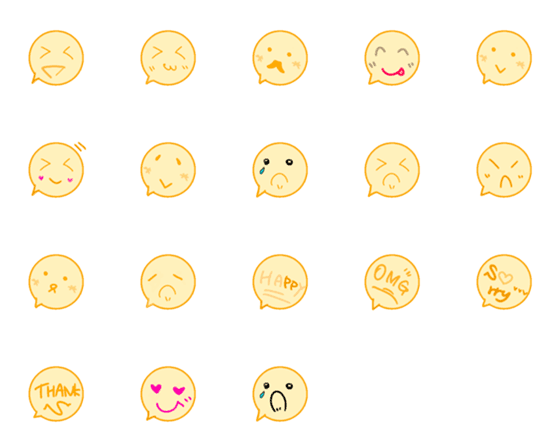 [LINE絵文字]SIMPLE2MOJIの画像一覧