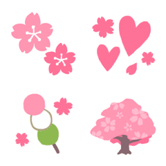 [LINE絵文字] 桜＊お花見絵文字の画像