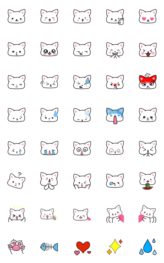 [LINE絵文字]ねこのJWくんの絵文字の画像一覧