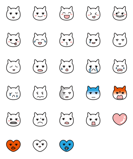 [LINE絵文字]ムムねこのえもじの画像一覧