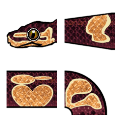 [LINE絵文字] 蛇(へび)をつなげるの画像