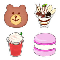 [LINE絵文字] Delicious and cute sweets！の画像