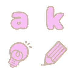[LINE絵文字] かおるさんの絵文字【英小文字】の画像