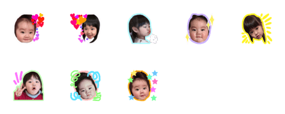 [LINE絵文字]EMIRI and ERENA emoji3の画像一覧