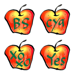 [LINE絵文字] apple word (abbreviation)の画像