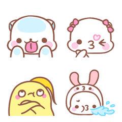 [LINE絵文字] Larson ＆ Lana face Stickerの画像