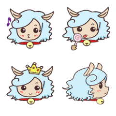 [LINE絵文字] sheep girlの画像