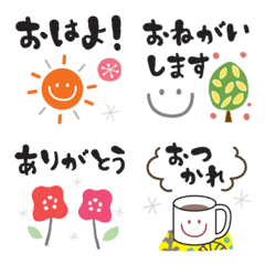 [LINE絵文字] 北欧風♡ミニスタンプ絵文字の画像